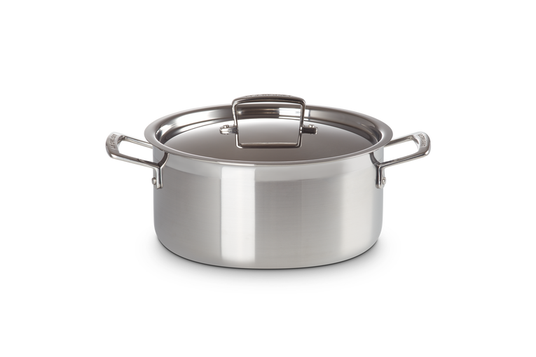Gryta m/lock 3-ply rostfritt stål