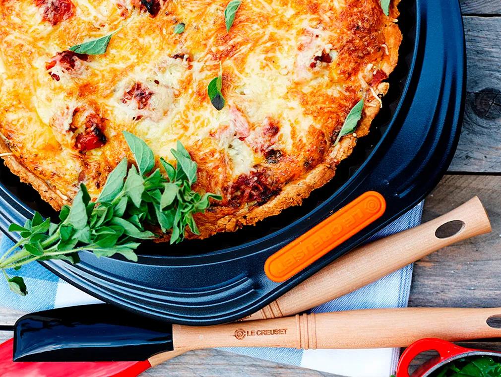 Quiche med serranoskinka
