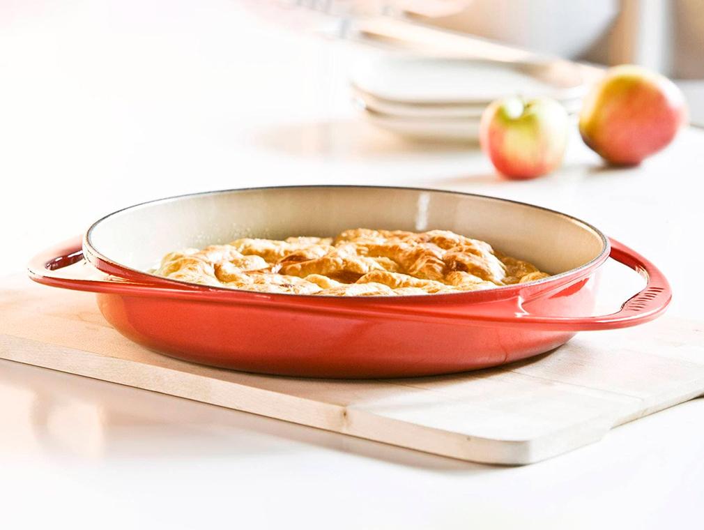 Fransk äppelpaj med karamelliserade äpplen