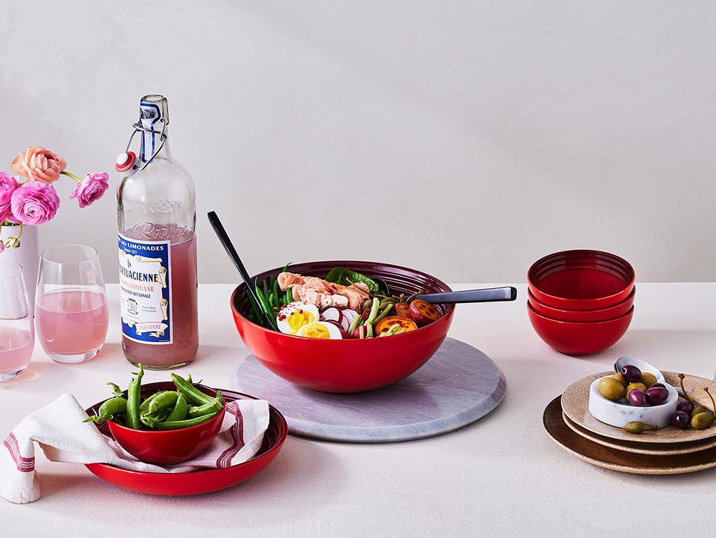 Salade niçoise med lax
