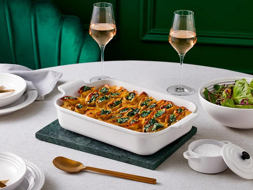 Spenat och Ricotta Conchiglioni