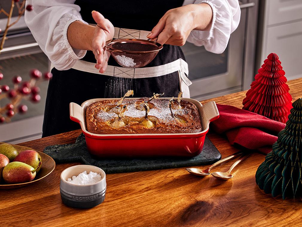 Ingefära och pärondessert med kanel