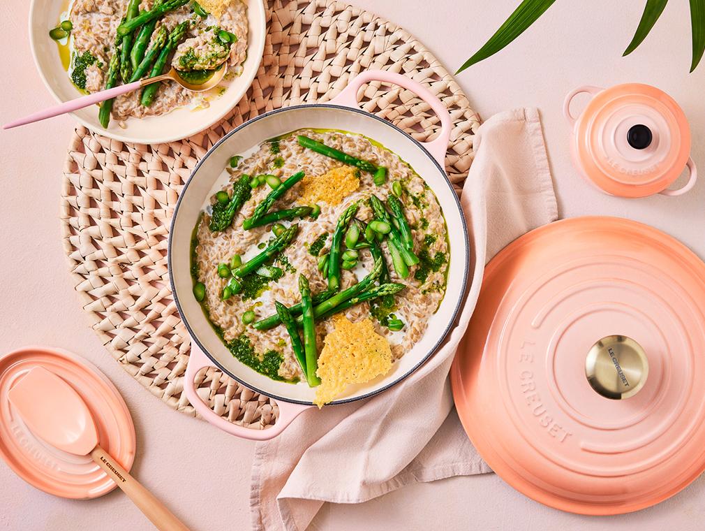Risotto med solrosfrön och pesto