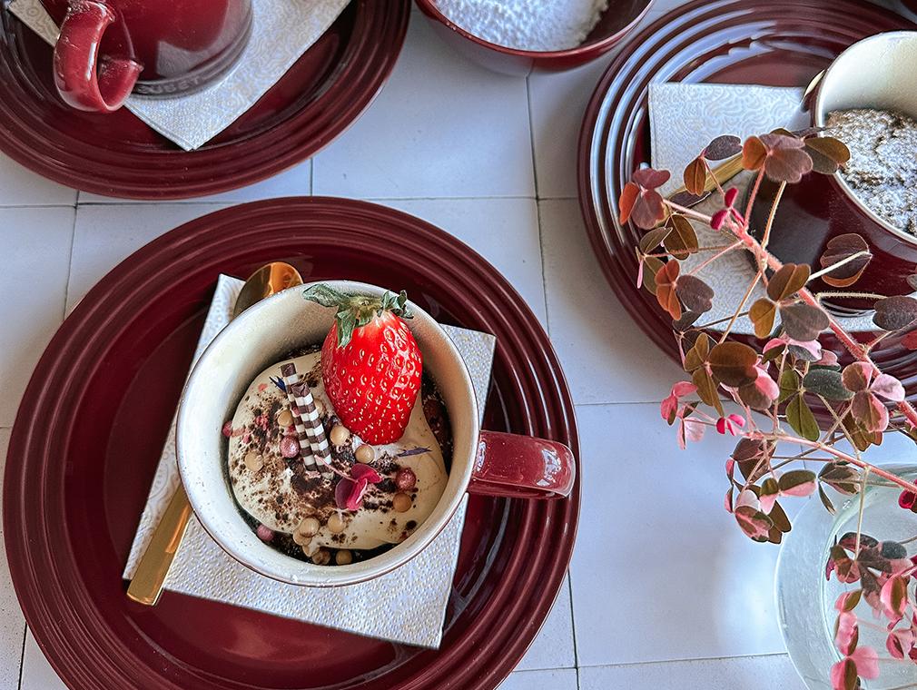 Glutenfri muggkaka med valnötter