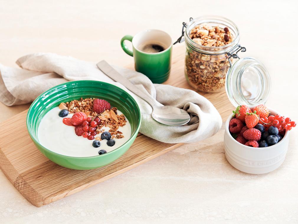 Krispig müsli i panna