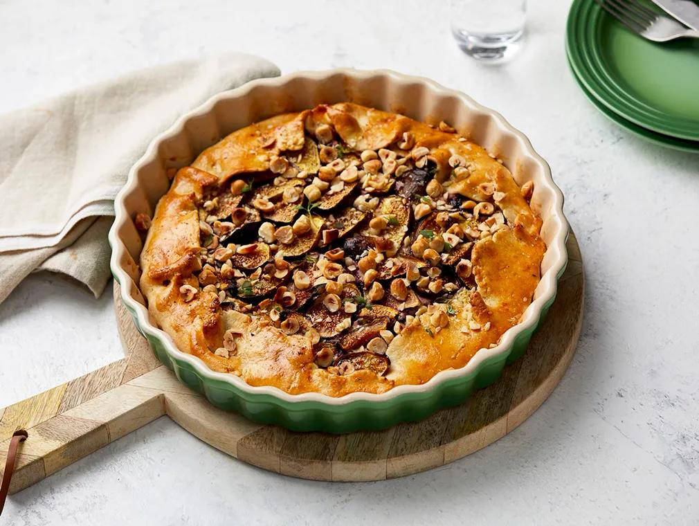 Galette med fikon, timjan och getost