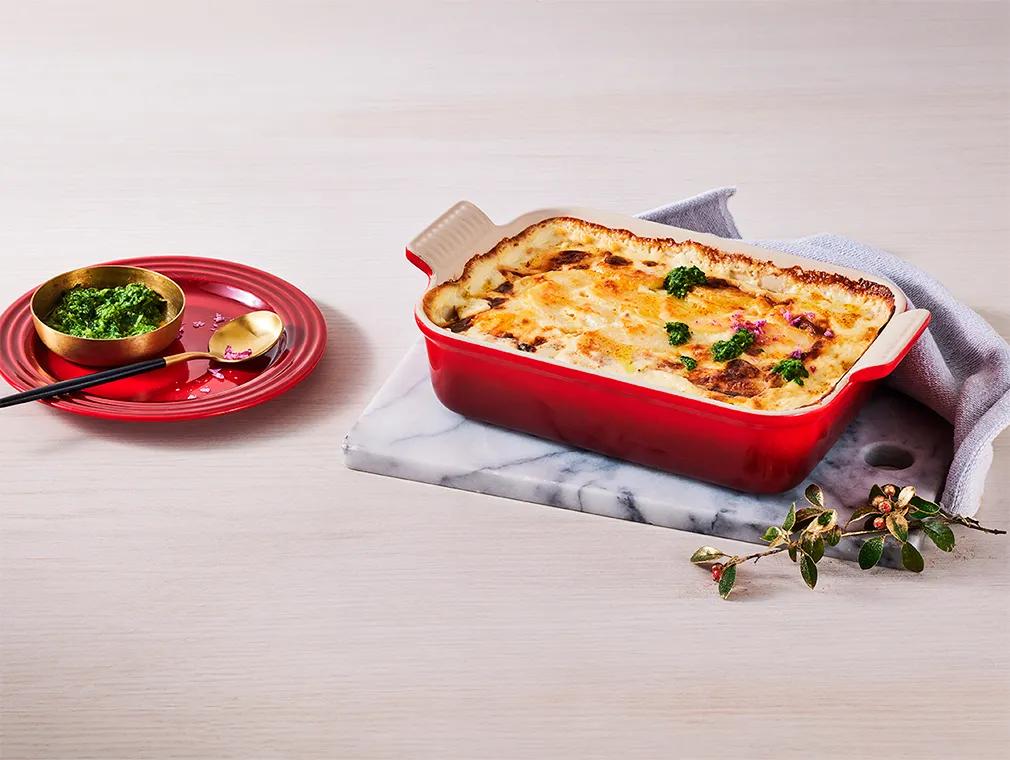 Krämigt bakade potatisar med ost
