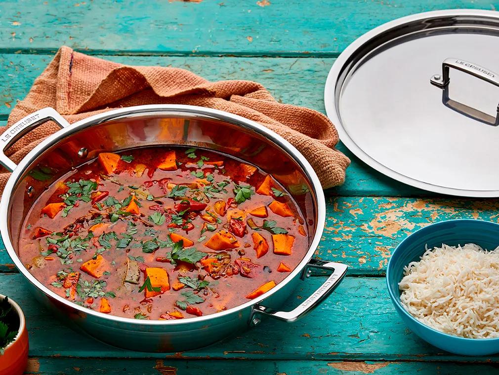 Gumbo med sötpotatis och rökt paprika