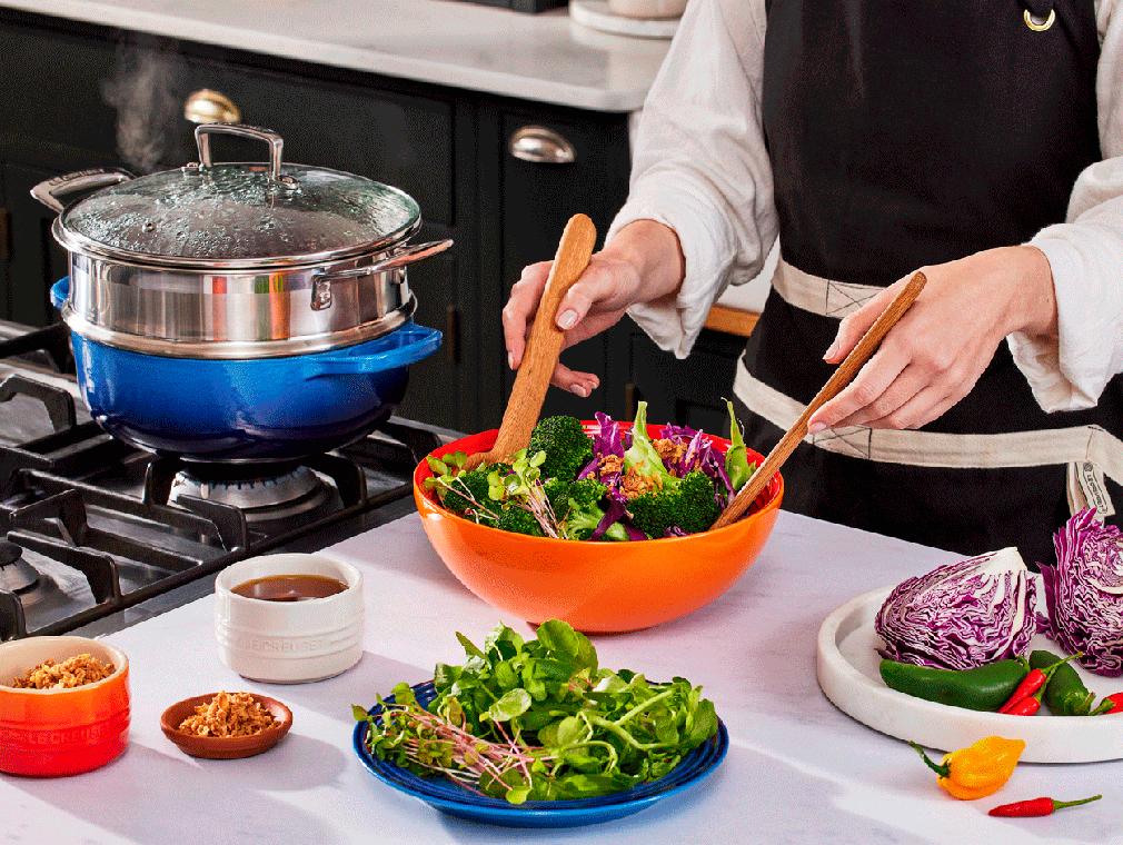 Ångad broccolisallad