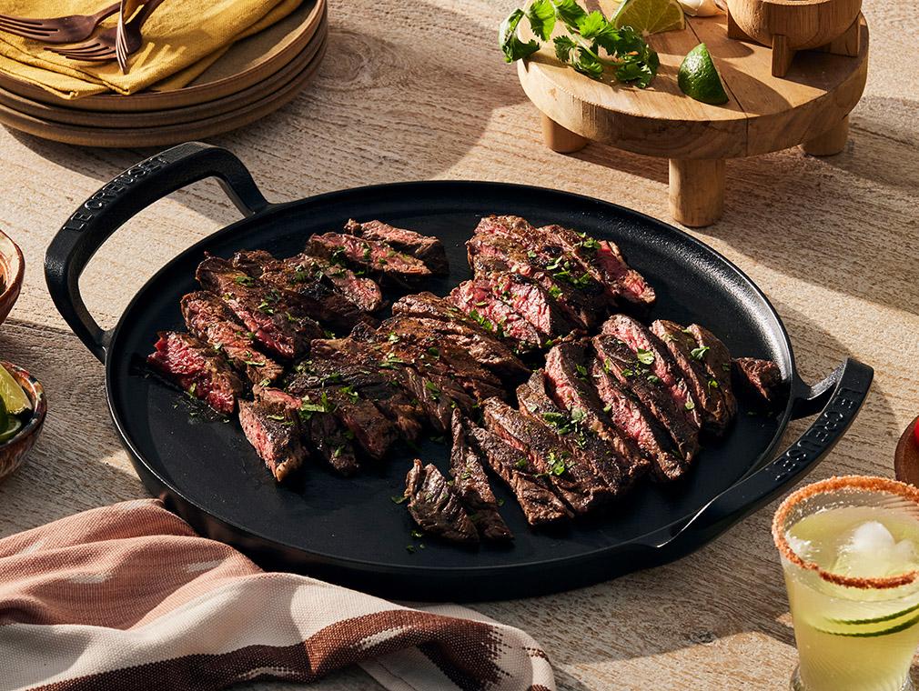 Fajitas med grillad oxbringa