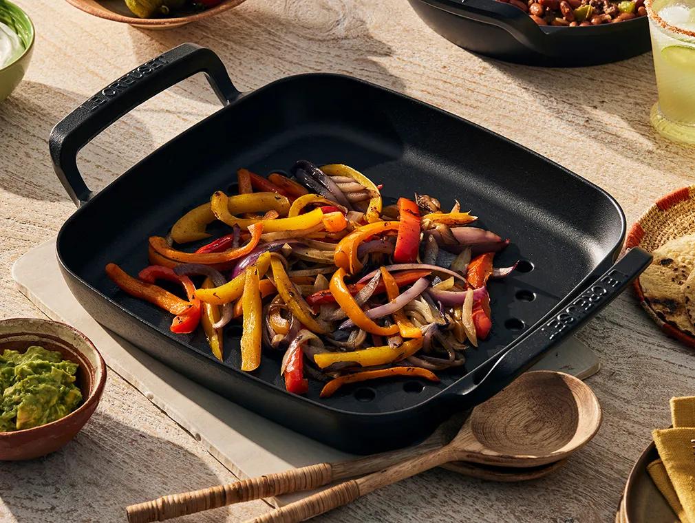 Grillad paprika och lök