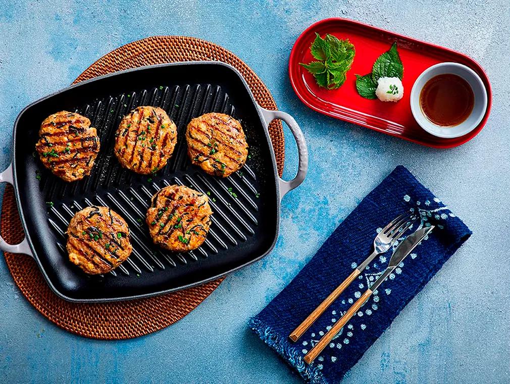 Japanska pannbiffar av fläskkött med ponzusås