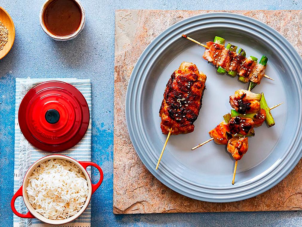 Japanska grillspett – tre olika