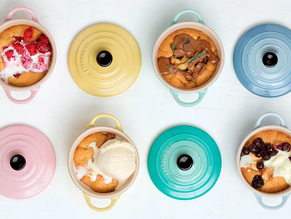 Cookies med glass i minigryta