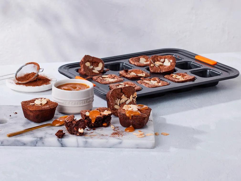 Glutenfria chokladbrownies.