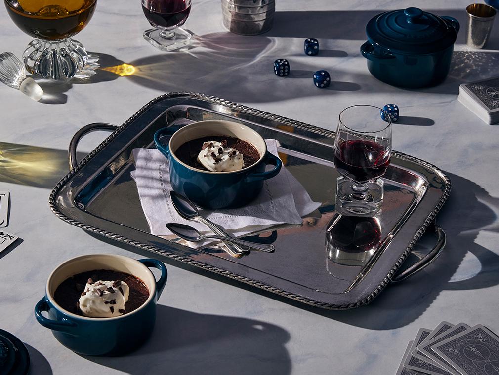 Pot de Crème med rött vin och choklad
